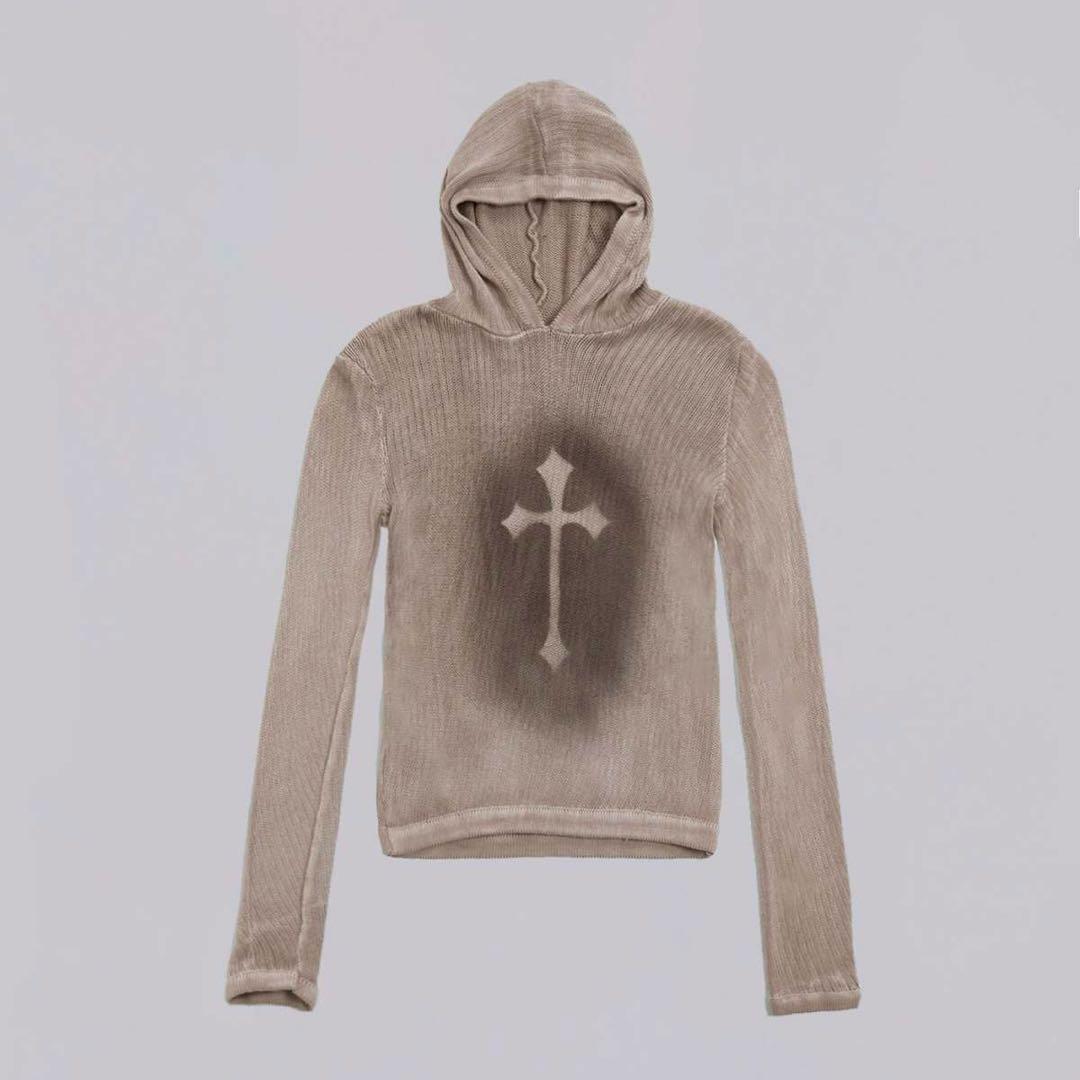 Jaded London Sainted Knit Hoodie y2kグランジ