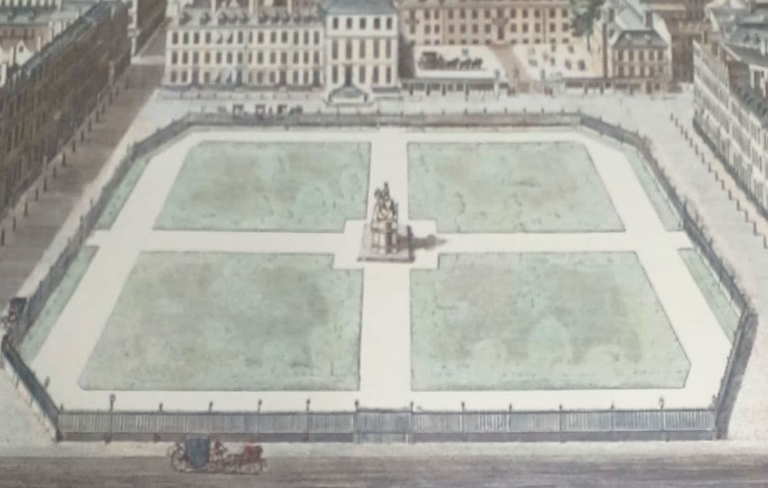 お値下げ　額装　リプロダクション　 ニコルズ「レスタースクウェア」鳥瞰図　美品