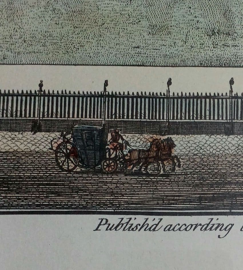 お値下げ　額装　リプロダクション　 ニコルズ「レスタースクウェア」鳥瞰図　美品