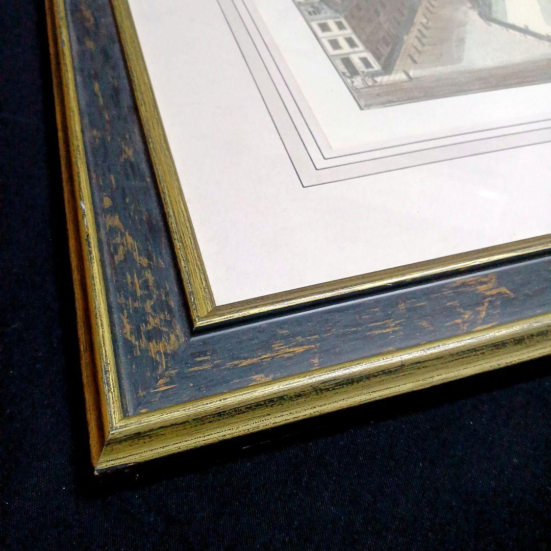 お値下げ　額装　リプロダクション　 ニコルズ「レスタースクウェア」鳥瞰図　美品