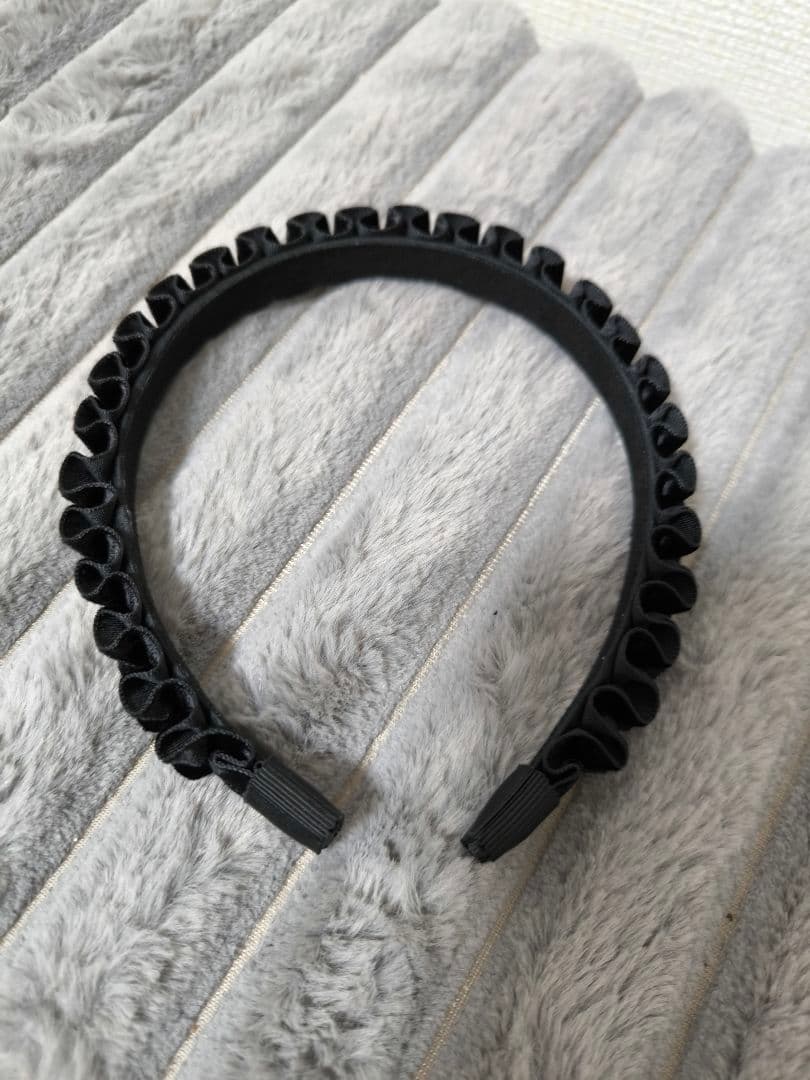 La mer エレガントベルベットヘアバンド -ナロー-