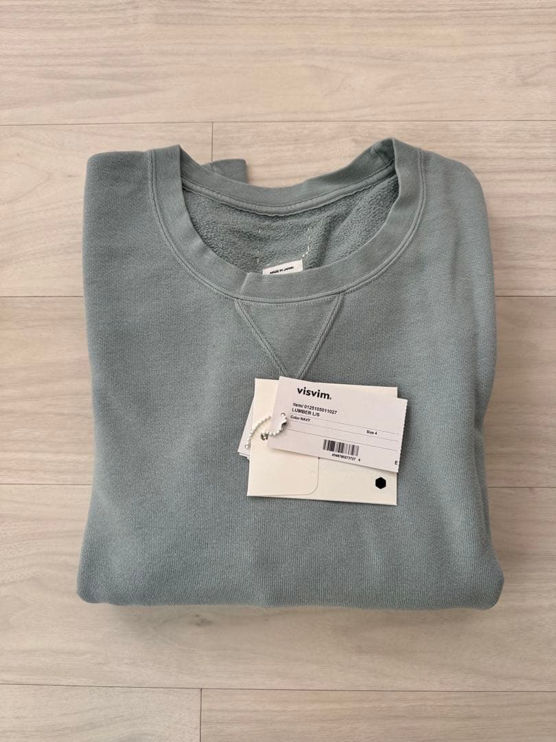 visvim JUMBO SB SWEAT LS DMGD LT.GREEN オンライン ストア