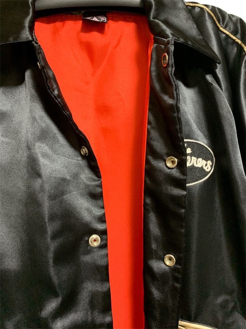 The Wanderers ワンダラーズ サテンジャケット スカジャン 黒 M - メルカリ