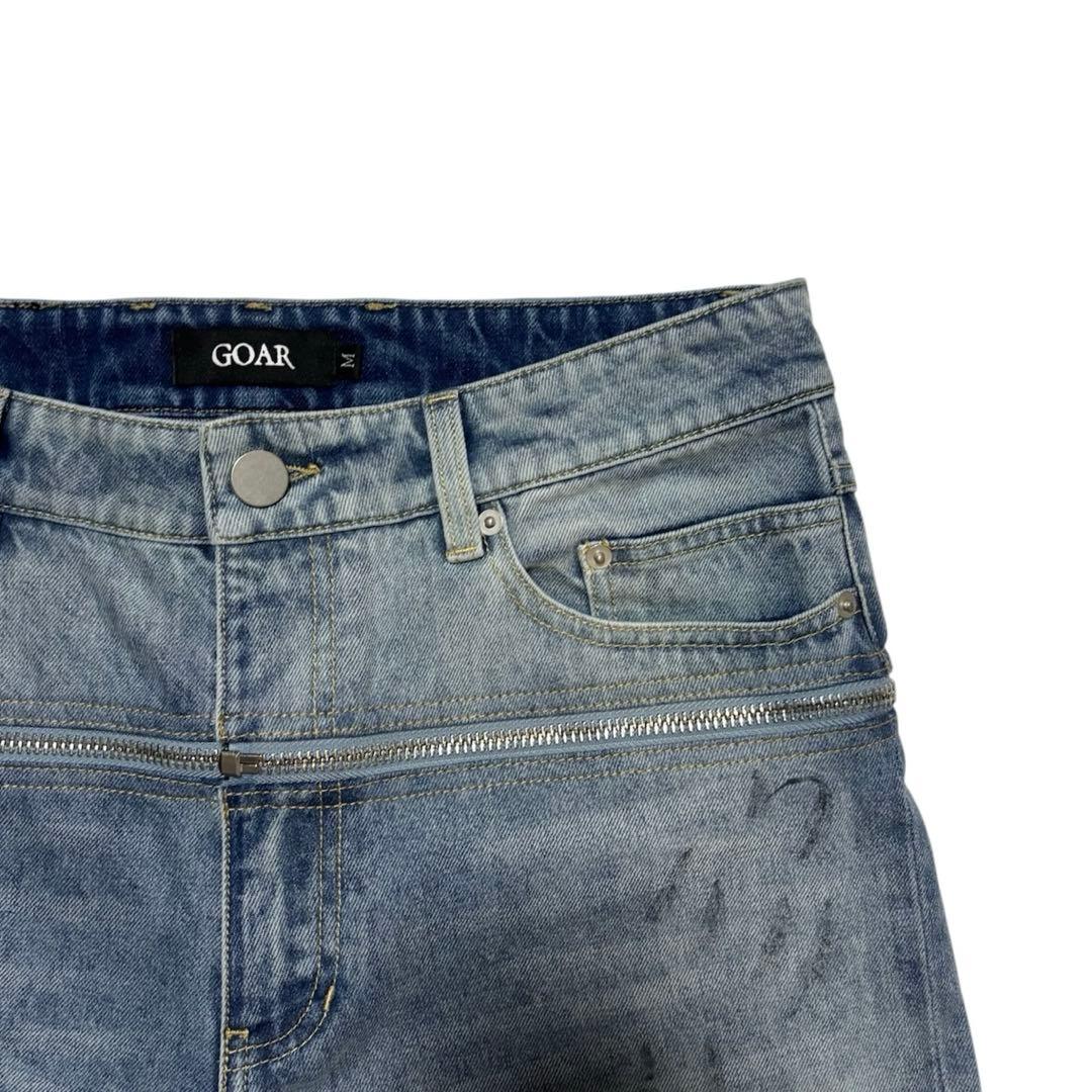 goar.archive ZIPPER WAIST DENIM BLUE S - メルカリ