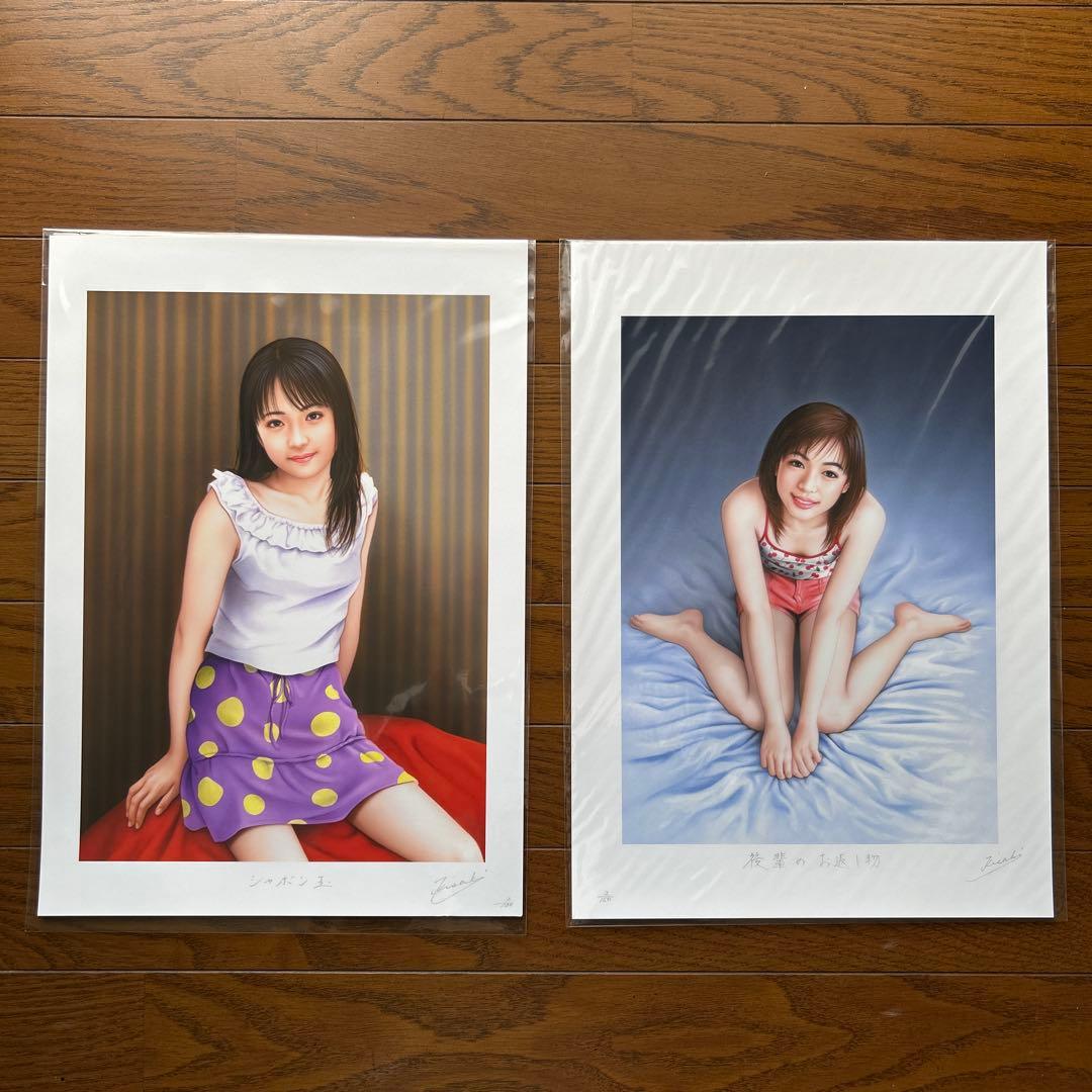 妃耶八　美人画　33点セット売り　作者本人の自筆サイン・エディションナンバー入り