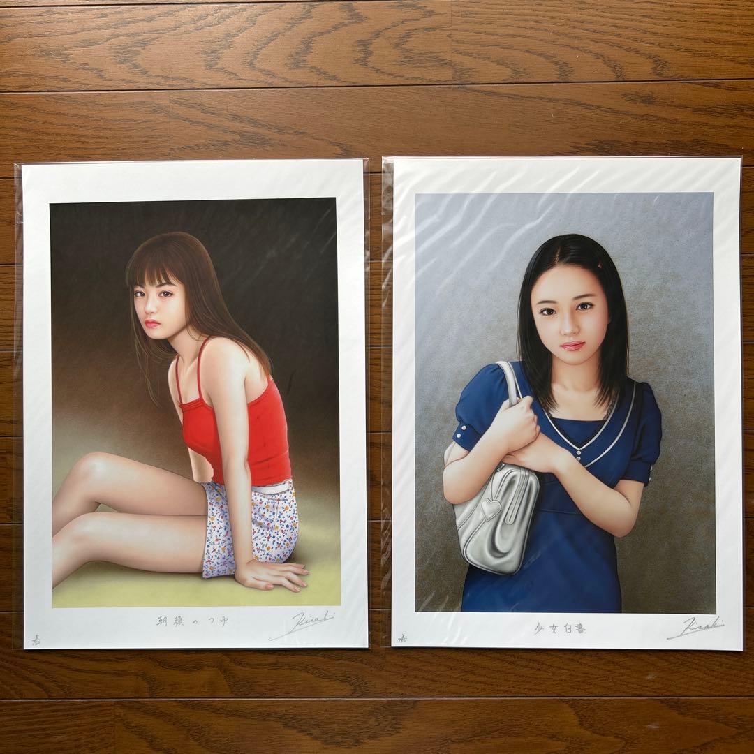 妃耶八　美人画　33点セット売り　作者本人の自筆サイン・エディションナンバー入り