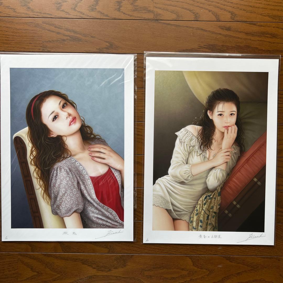 妃耶八　美人画　33点セット売り　作者本人の自筆サイン・エディションナンバー入り