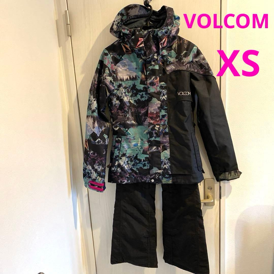 VOLCOM スノーボードジャケット L レディース 紫 派手 柄 スノーウェア