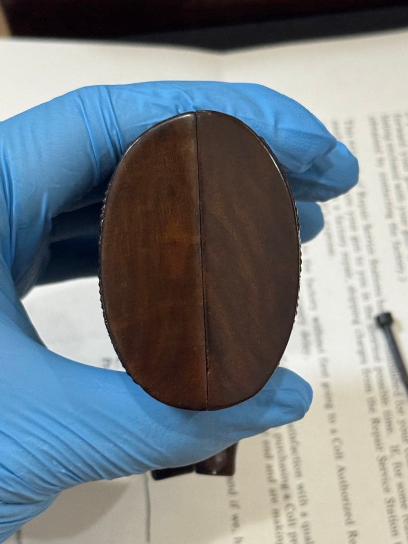 実物】コルト社純正 パイソン 3rd 前期 空箱・木製グリップ スクリュー