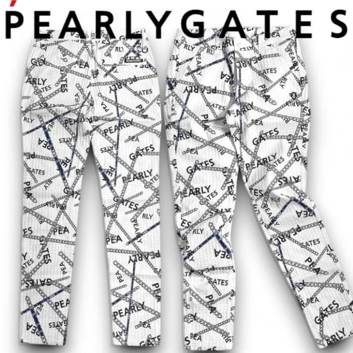 PEARLY GATES パーリーゲイツ 総柄 ロゴ ゴルフ パンツ サイズ1 PEARLY