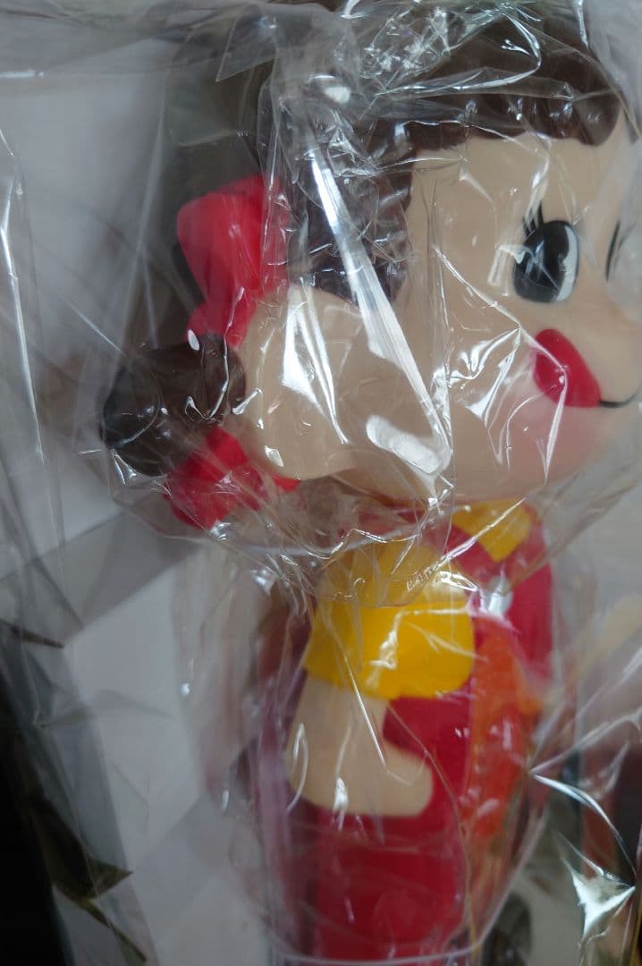 非売品・未使用品】不二家 ペコちゃん60周年記念首ふり人形(白台座