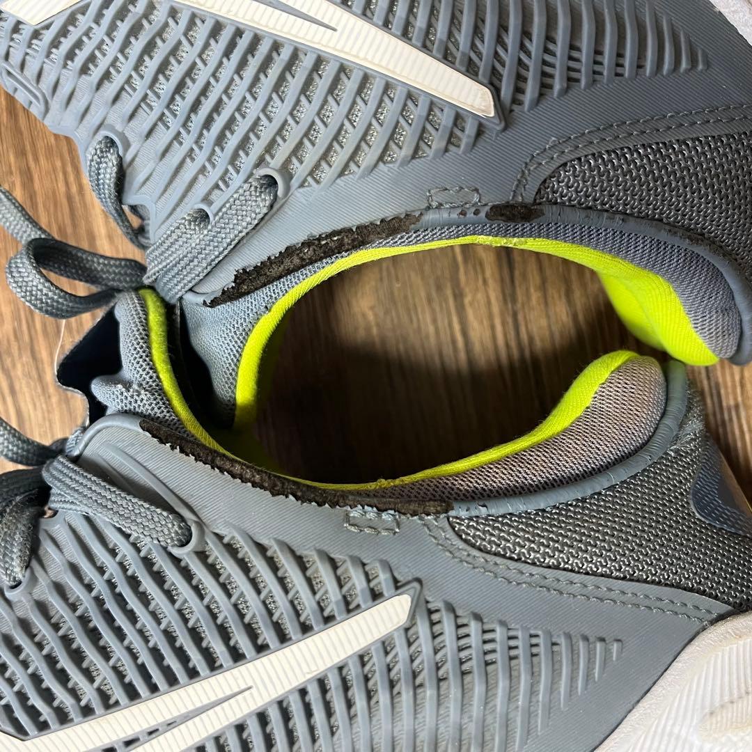 ASICS COURT FF テニスシューズ グレー イエロー 27cm テニス