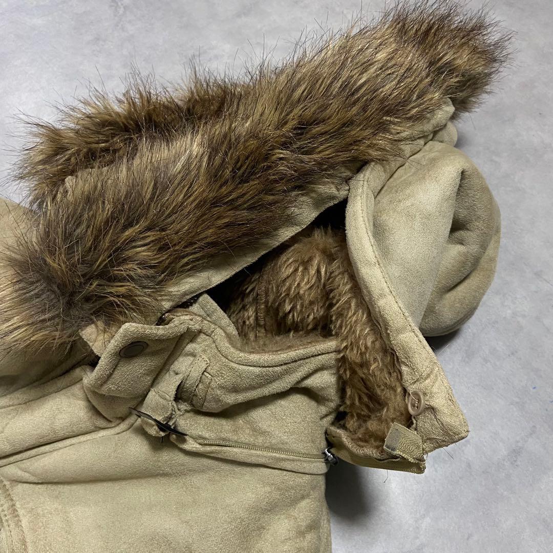 archive grunge fur mouton jacket y2kCD21