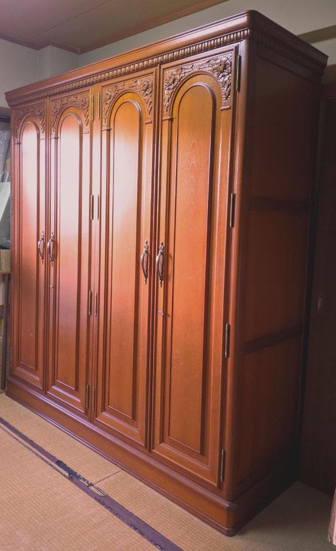 府中家具 最高級洋ダンス 4枚扉 桐 婚礼家具 - メルカリ