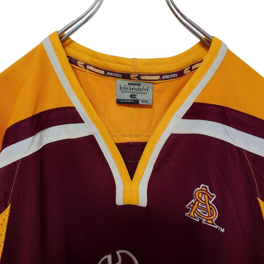 希少 アリゾナ大学 Sun Devils ロゴ刺繍 ゲームシャツ A-3723 - メルカリ