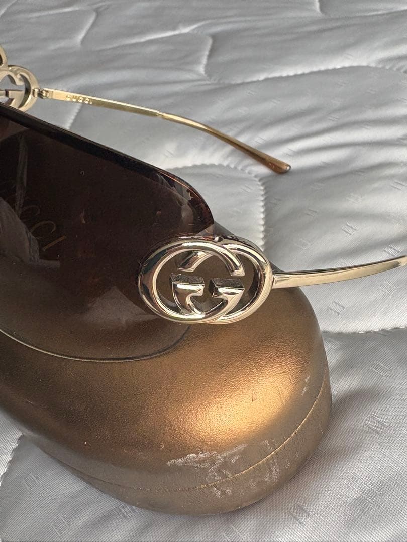 希少✨GUCCI グッチ GGロゴ ラグジュアリー フルメタルフレームの通販
