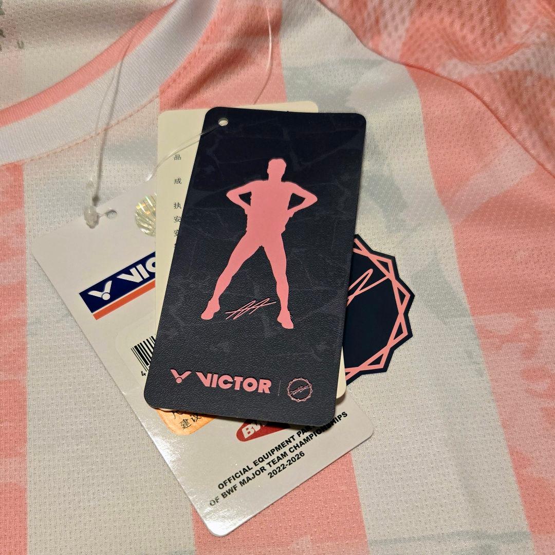 Mサイズ】VICTOR バドミントンシャツ アントンセンモデル【即購入可】