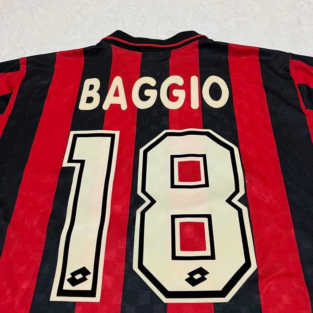 超希少！ロットLotto ACミランユニフォーム No.18 ロベルトバッジオ
