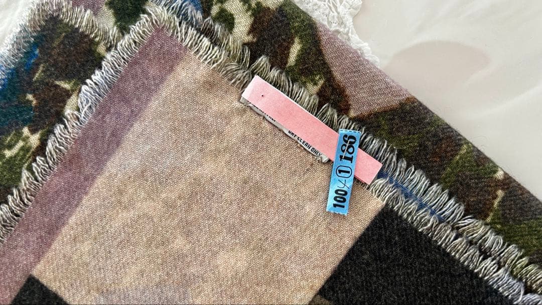 ピエールルイマシア cashmere50%大判イタリア製