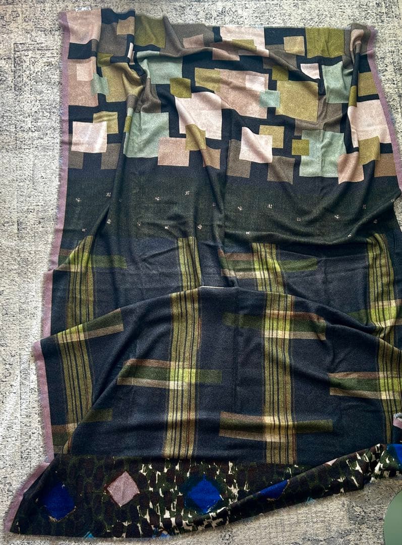 ピエールルイマシア cashmere50%大判イタリア製