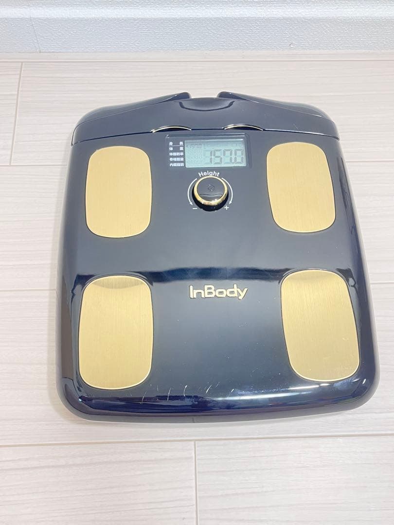 【美品】InBody H20N 体組成計｜Bluetooth＆8電極｜アプリ管理 プレミアム体組成計 ミッドナイトブラック H20N [スマホ管理機能あり