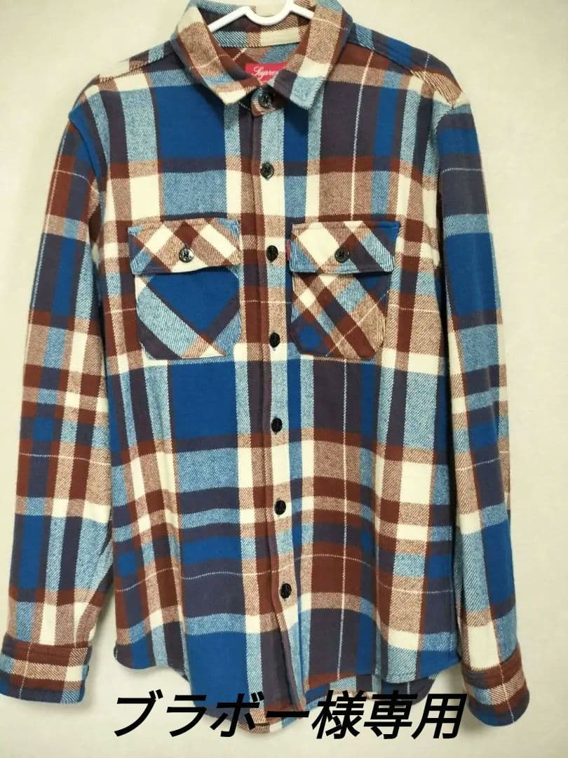 ブラボー　Supreme　 長袖　チェックシャツ 　S Supreme（シュプリーム） 25AW Plaid Flannel Shirt チェック柄 長袖