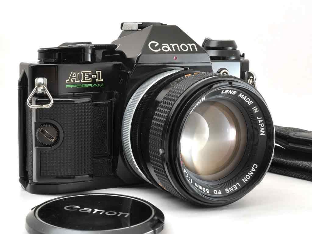 キヤノン AE-1 PROGRAM ブラック FD 50 f1.4 SSC 動確 Canon AE-1 PROGRAM (Black) | 東京CAMERA
