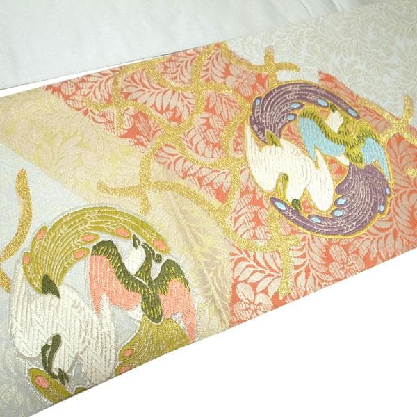 袋帯 京都 西陣 452 となみ織物 幽玄の美 宝生閑 監修 中古 kp1751