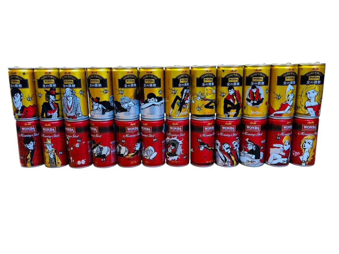 ルパン三世フィギュア ③、CD④、1番くじグッズ、WONDA空缶24点まとめ