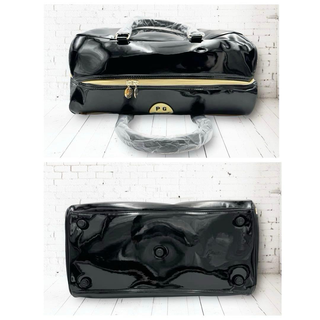 未使用品✨パーリーゲイツ ボストンバッグ エナメル 2WAY ショルダー