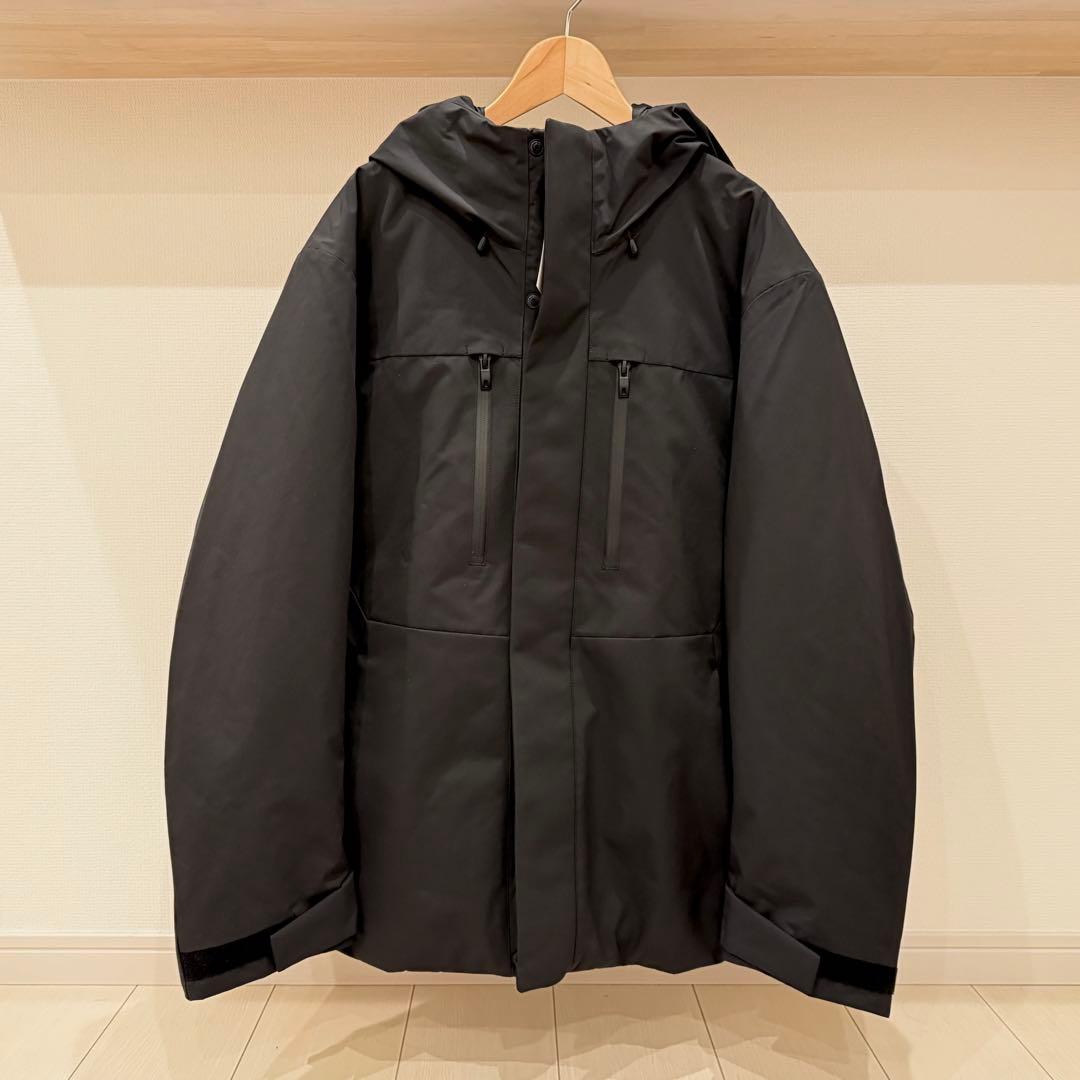 2025年　新作　UNIQLO ハイブリットダウンパーカー　ブラック　M ユニクロ公式 | ハイブリッドダウンオーバーサイズパーカ