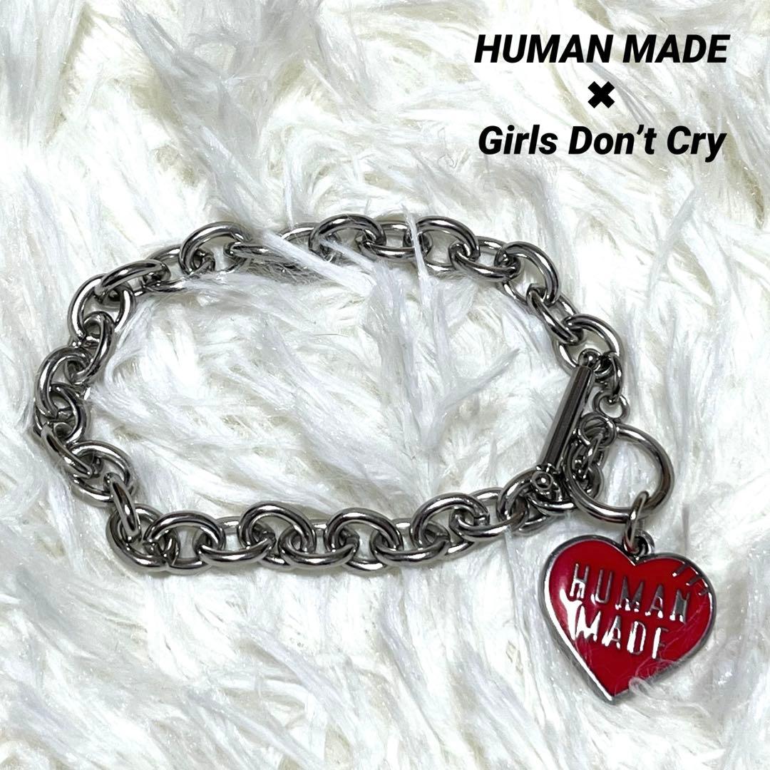 ヒューマンメイド ガールズドントクライ ブレスレット ハート シルバー