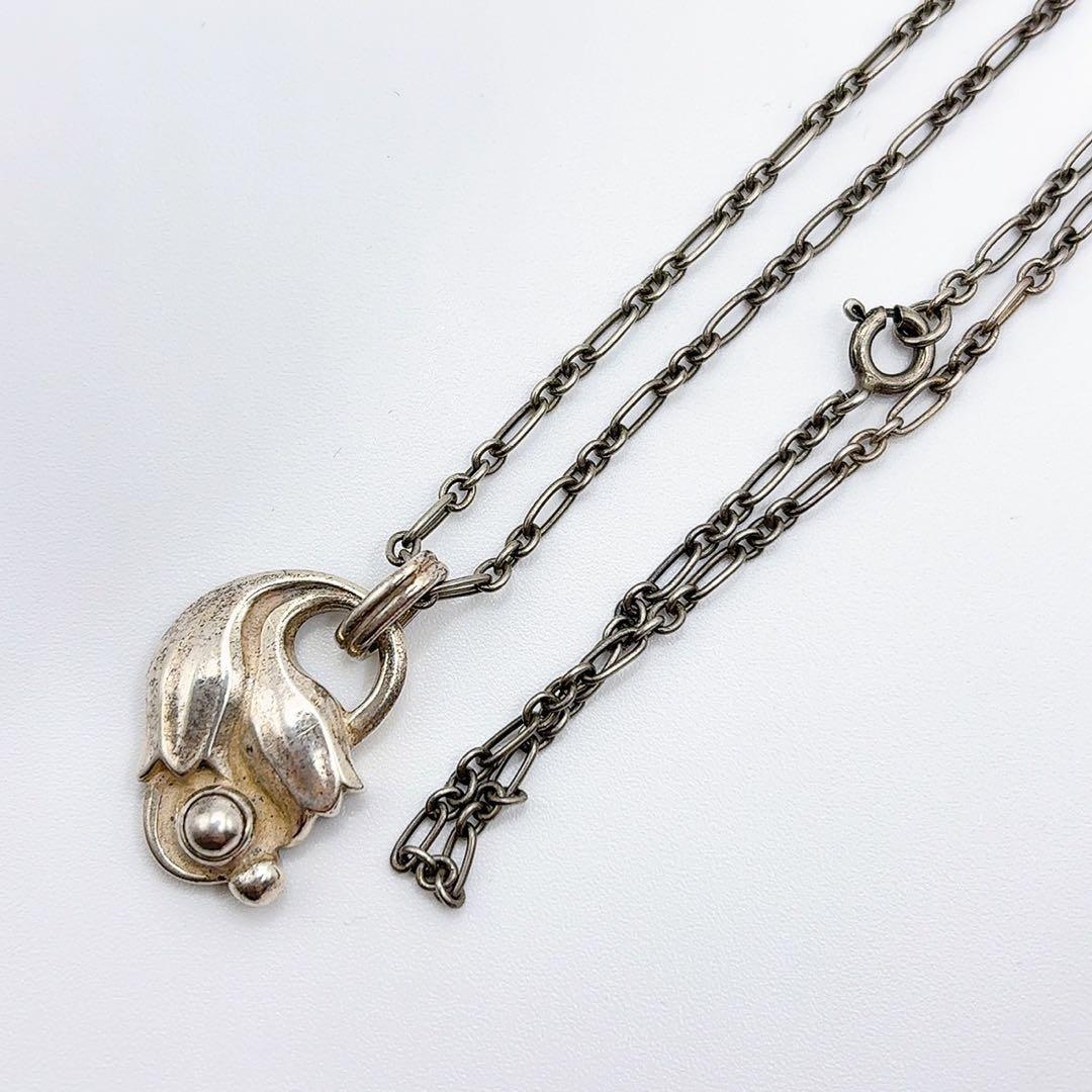 Georg Jensen イヤーペンダント 1988年製 箱あり 925シルバー イヤー