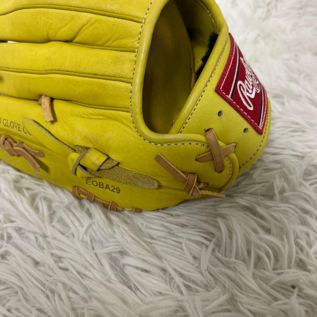 希少美品 ローリングス 軟式グローブ gamer オールラウンド イエロー