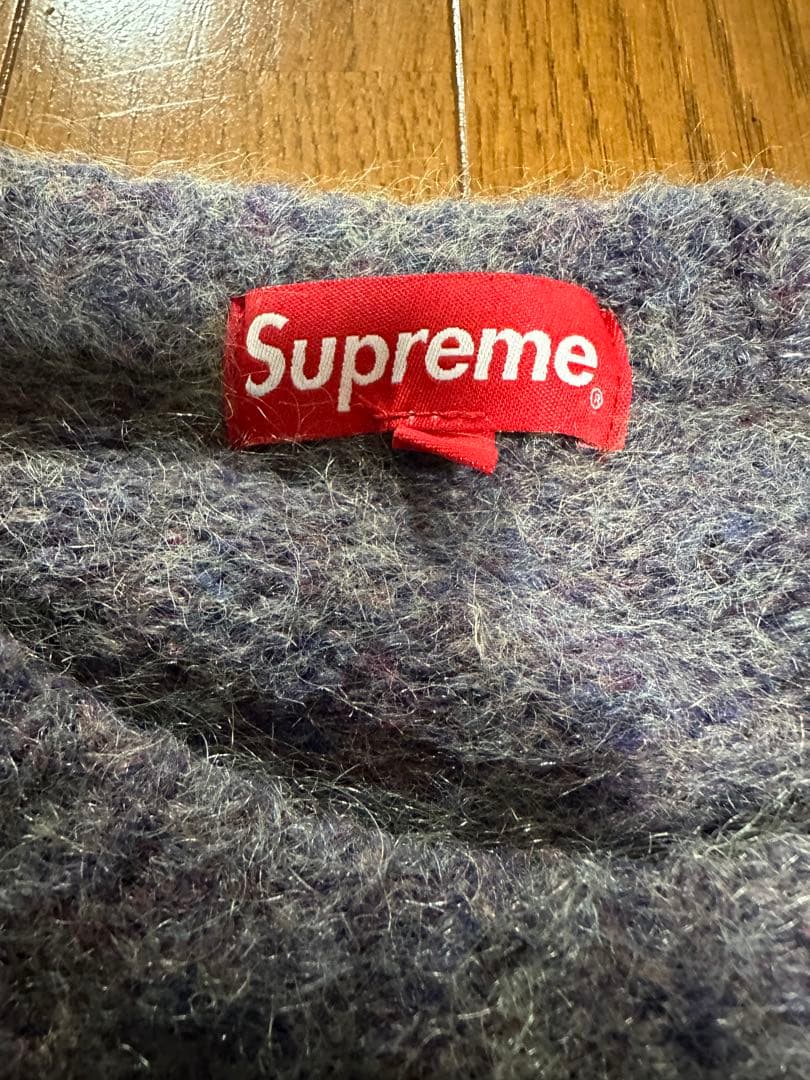 ようさん専用Supreme パープル モヘアニットセーター XL