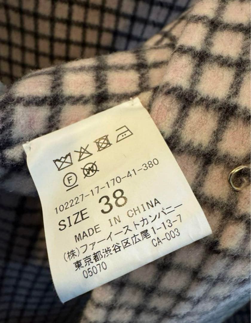 お値下げしました。明日までの価格ですアナイ　ケープコート　ピンク　値下げ交渉あり