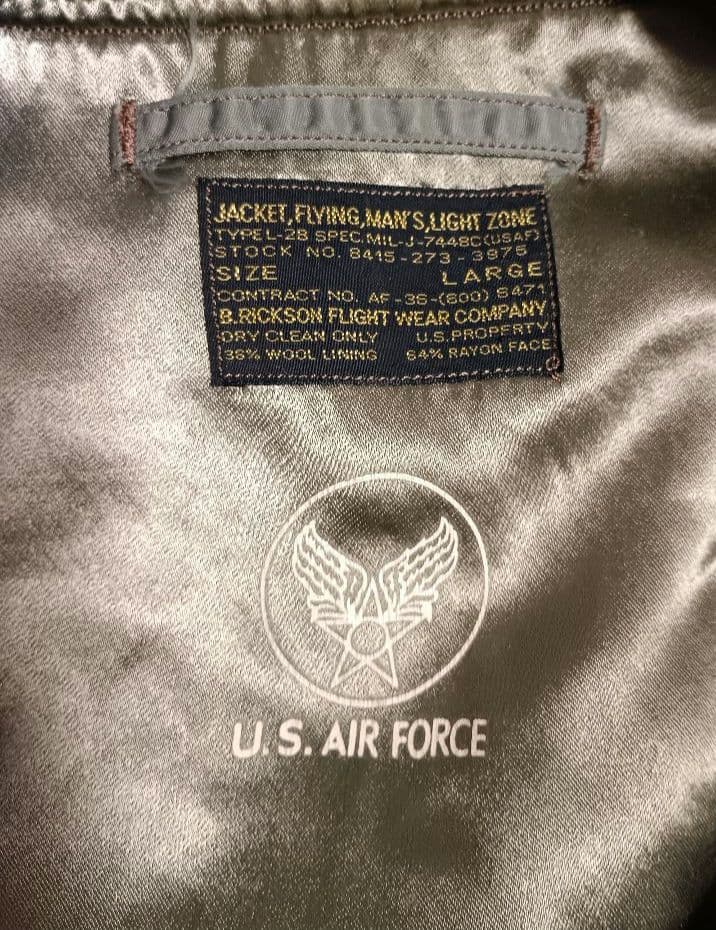 バズリクソンズ L-2B フライトジャケット オリーブ 菅田将暉着用 短丈