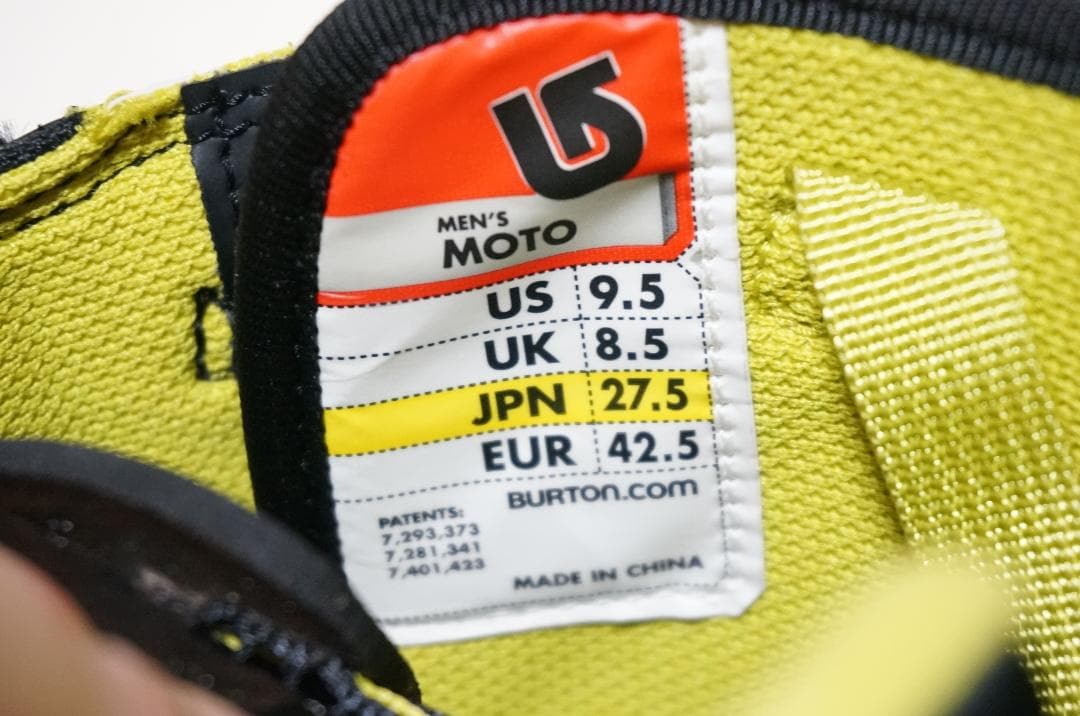 男性用 BURTON バートン MOTO モト スノーボードブーツ 27.5cm