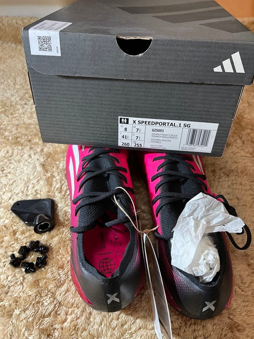 adidas X SPEEDPORTAL.1 SG 26.0cm ピンク