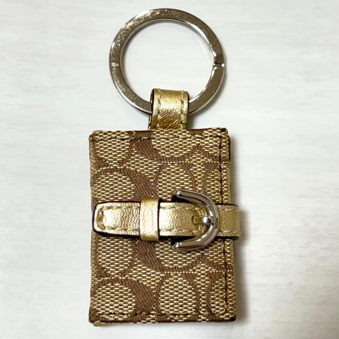 COACH Picture Frame Charm 手帳型キーホルダー チャーム COACH Signature Picture Frame Bag Charm - Macy's