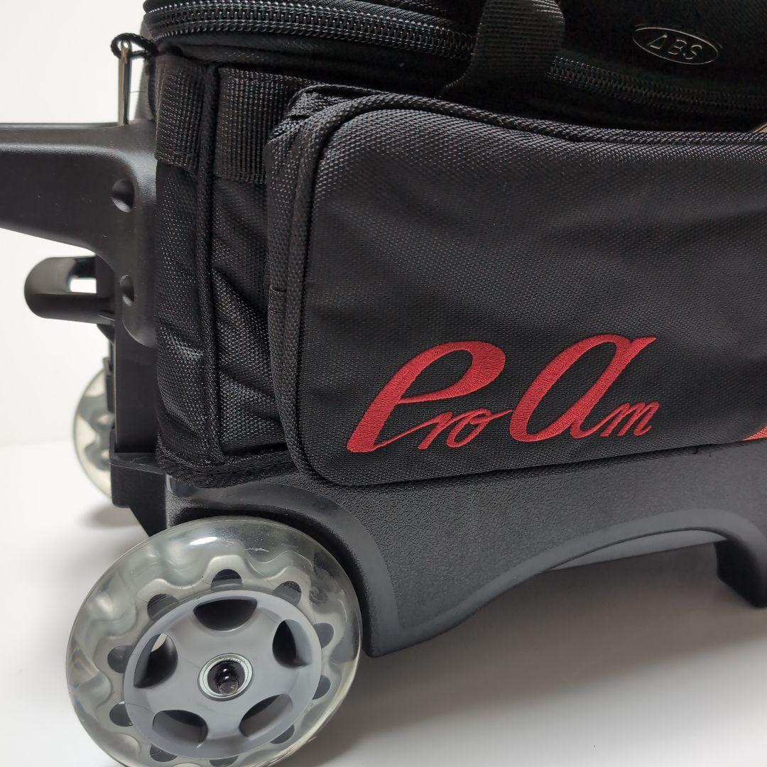 未使用✨ ABS PROam ボウリングバッグ 2個用 キャリー 3way 黒赤