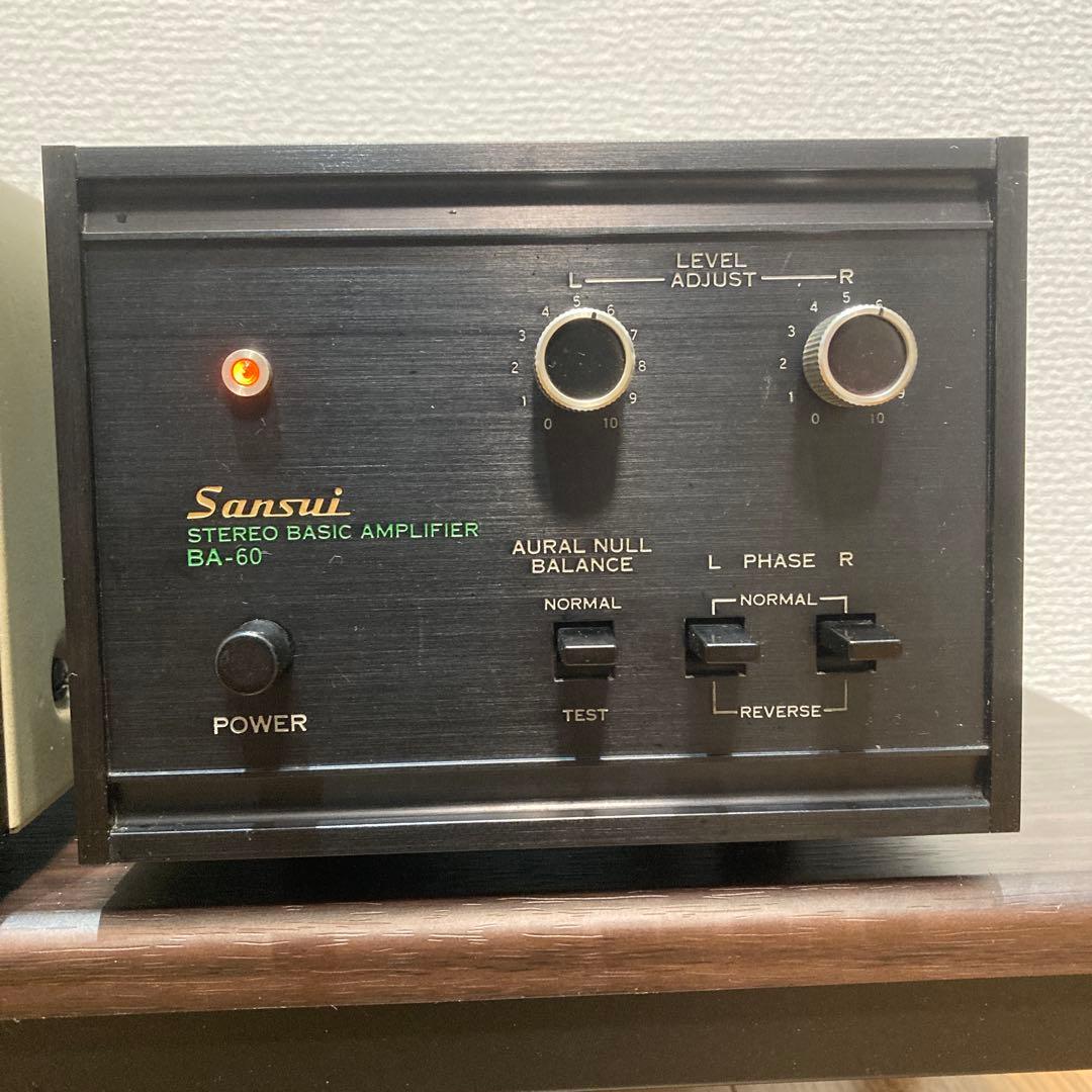SANSUI BA-60(パワーアンプ)+CD-5 (チャンネルディバイダー) - メルカリ