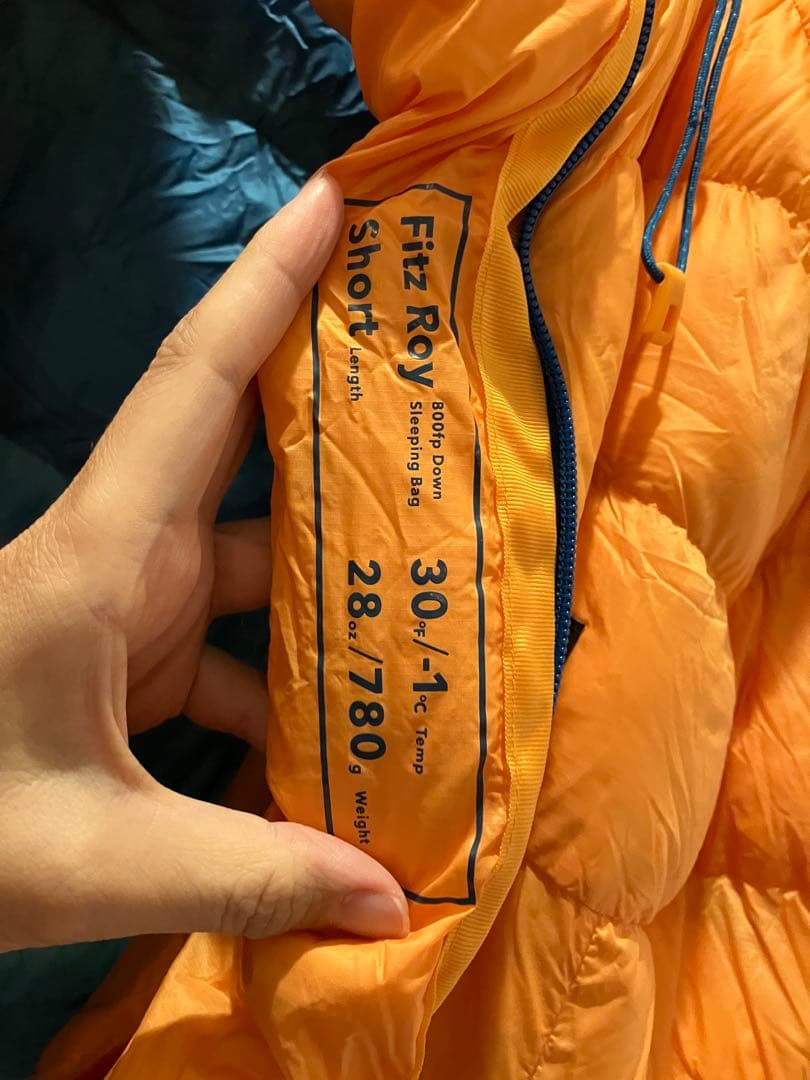 美品】850ダウン・スリーピング・バッグ30℉/-1℃（ショート） - メルカリ