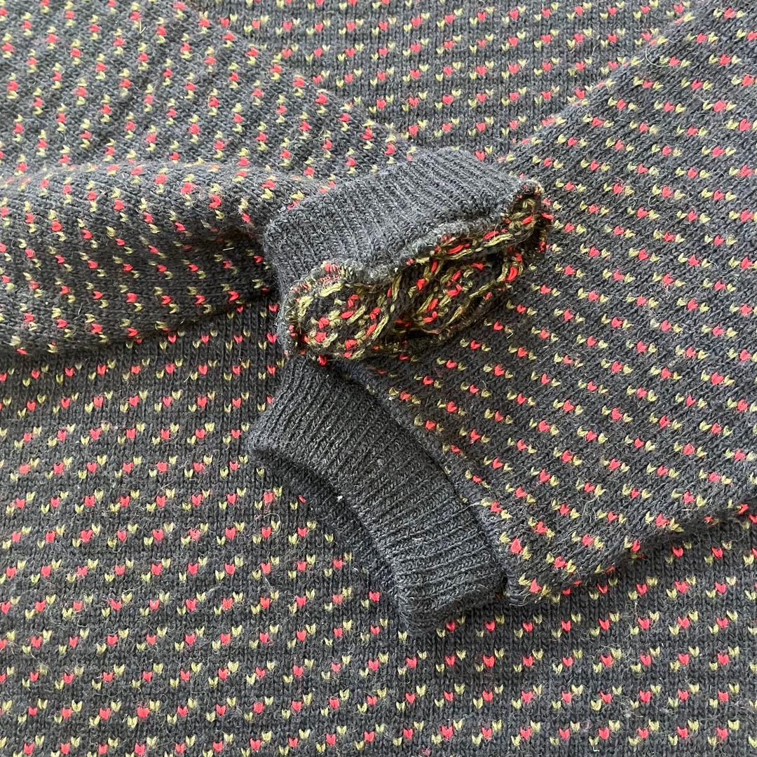 80s L.L.BEAN バーズアイ VINTAGE ニット セーター M