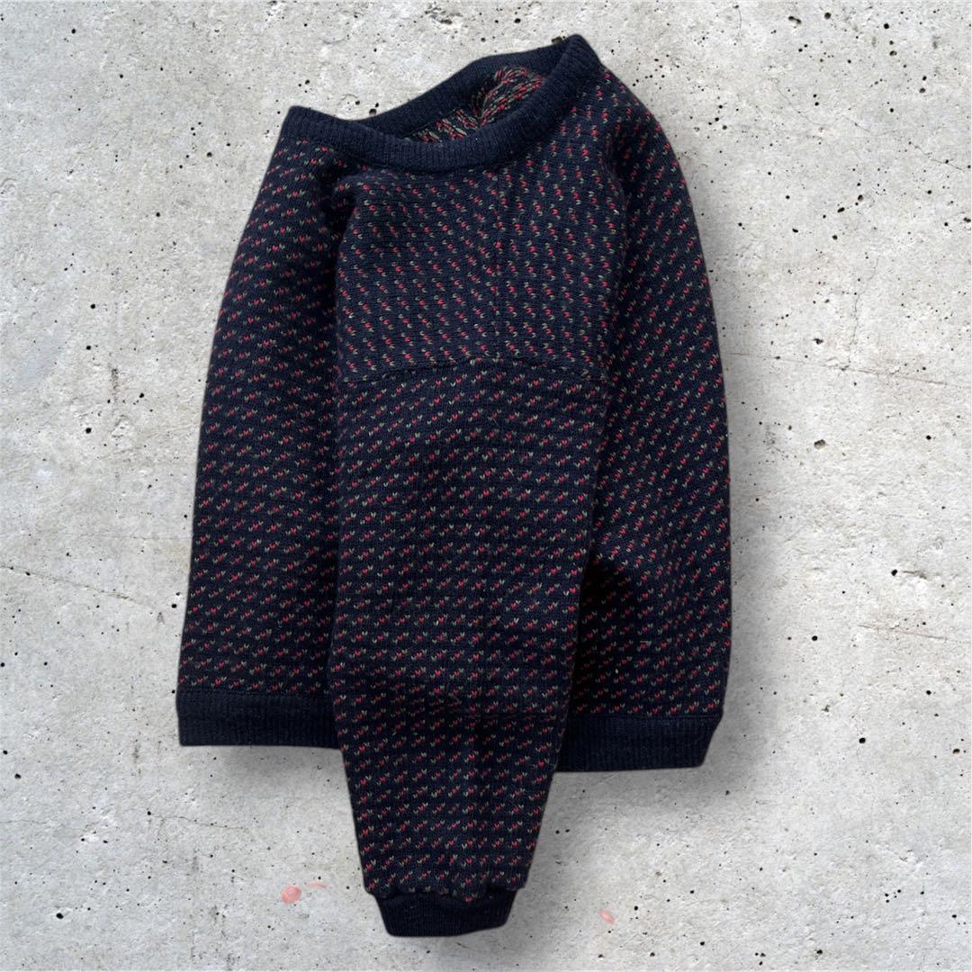 80s L.L.BEAN バーズアイ VINTAGE ニット セーター M
