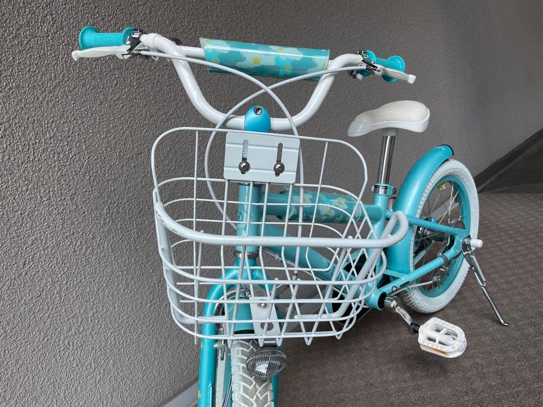 DUALLY 子供用自転車 青 バスケット付き