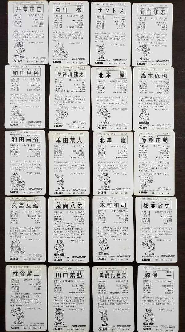 カルビー Jリーグチップス カードセット 1992-1993 全46枚 - メルカリ