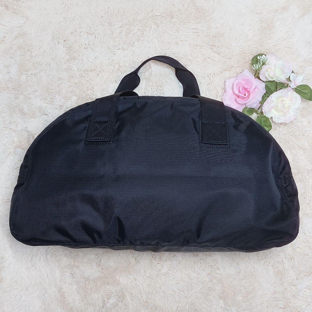 極美品✨PORTER ミニボストンバッグ ハーフムーン ラウンド ブラック