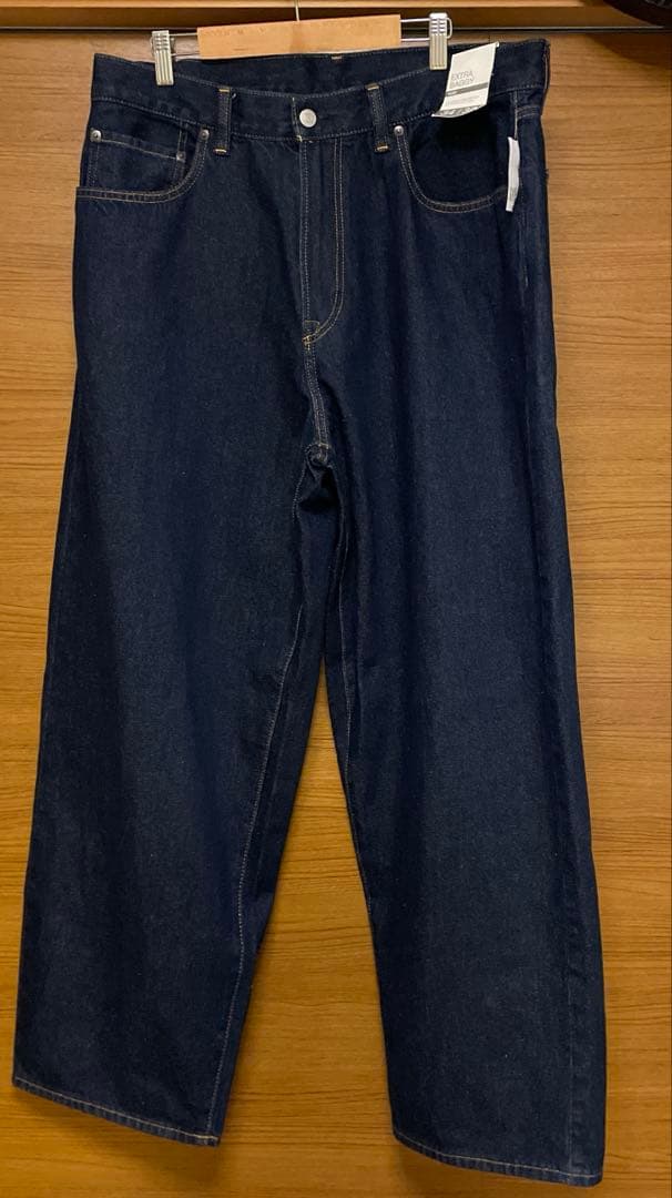 GAP スーパーバギーデニム ダークインデイゴ リンスW34/L32 黒いカーゴ