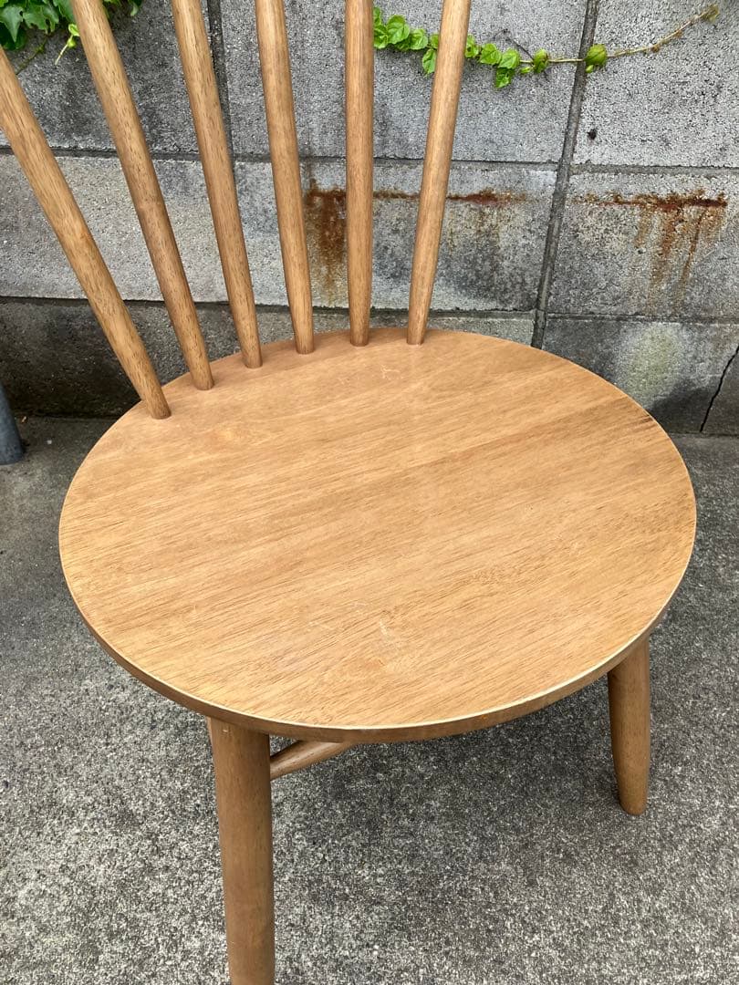 NITORI ダイニングチェア ナッツ 2脚セット 天然木製 ニトリ 天然木